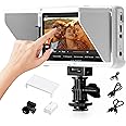 VILTROX DC-V1 5.5" Touchscreen Camera Field Monitor DSLR Monitor with 3D LUT Waveform 400Nits 160° Wide View Angle 1920X1080 IPS 4K HDMI Loop in/Out Video Peaking Focus Assist, Battery/Sunshade Hood