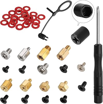 FandWay M.2 Screws Kit for Motherboard NVMe SSD Mounting Set Standoff