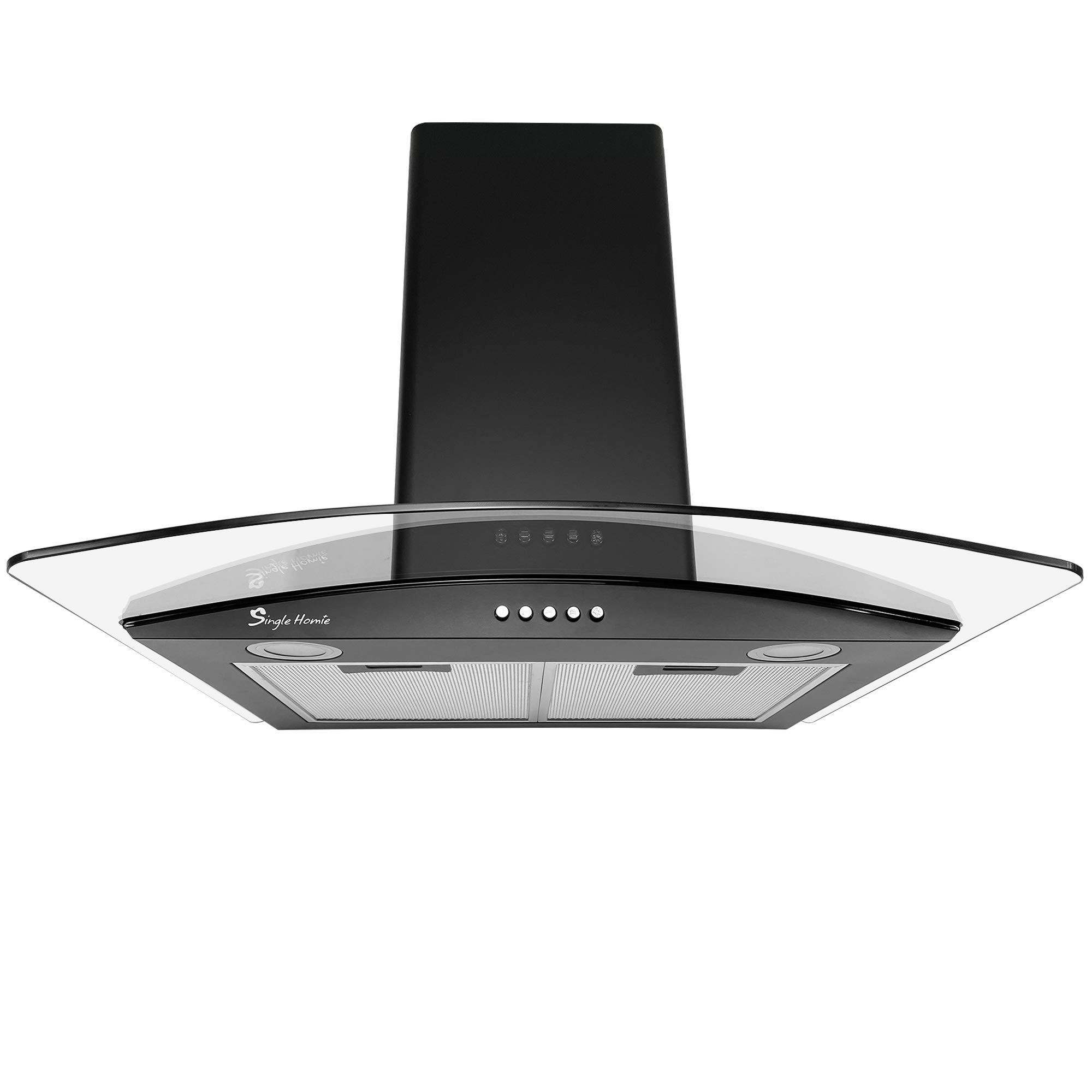 Buy Cooker Hood, 60cm Extractor Hood with Plug Walled Curved Glass