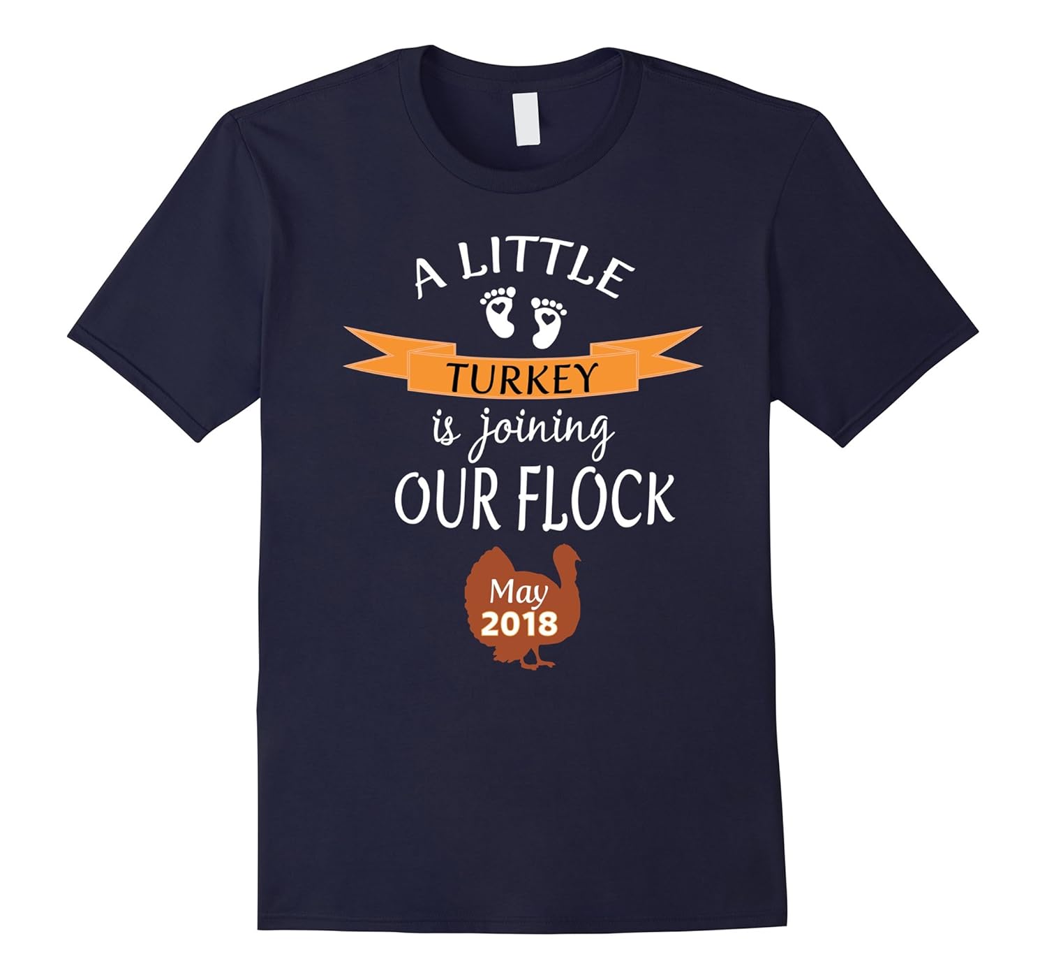 May 2018 Cute Thanksgiving Pregnancy Announcement Shirt-Rose