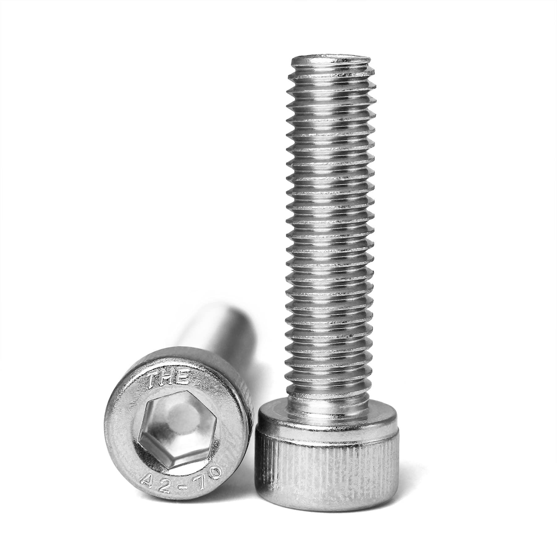 Photo 1 of Cicidorai M6-1.0 x 35mm Socket Head Cap Screws Bolts, 304 Stainless Steel (A2-70), Allen Socket Drive, Bright Finish, Full Machine Threads, Quantity 25