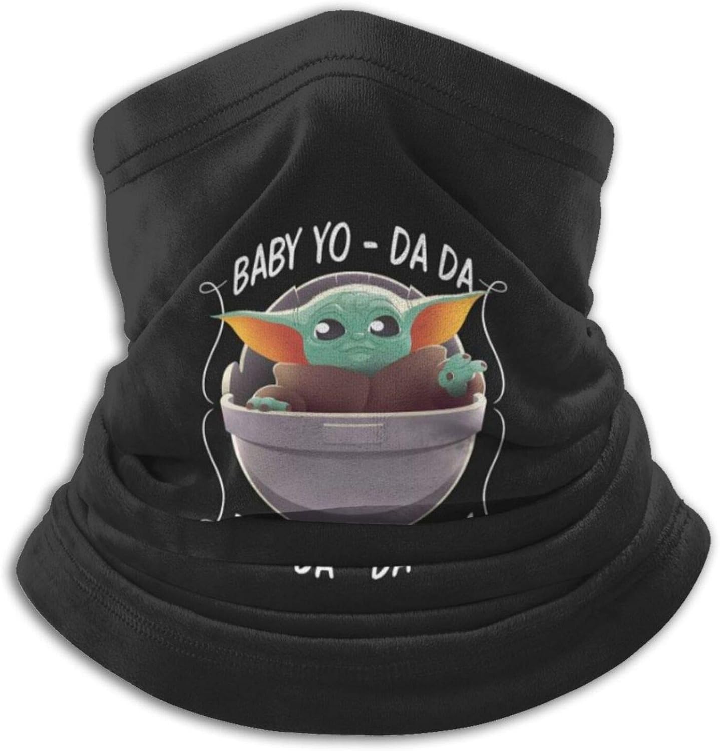 haoking Baby Yoda Lord Neck Warmer Gaiter Face Mask Windproof Scarf Ski