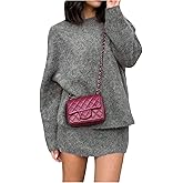 Verdusa Women's Sweater Skirt Set 2 Piece Pullover Sweaters with Skirt Comfy Matching Sets Fall Outfits