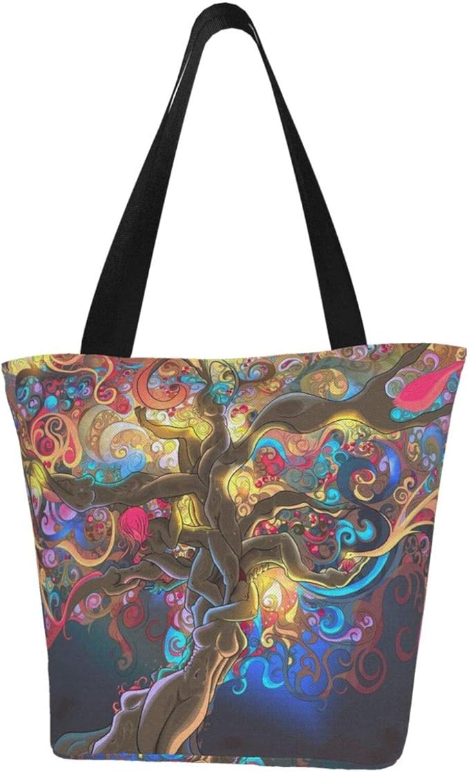 Guheng Magical Psychedelic Trippy - Bolsa de lona para viajes de playa