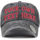 Custom Hat, Embroidered Classic Polo Style Baseball Cap, All Cotton Made Adjustable Fit Men Women Low Profile Dad Cap Hat