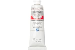 LEFRANC BOURGEOIS Charbonnel Aqua Wash Etching Ink, 60 ml, Vermilion Red