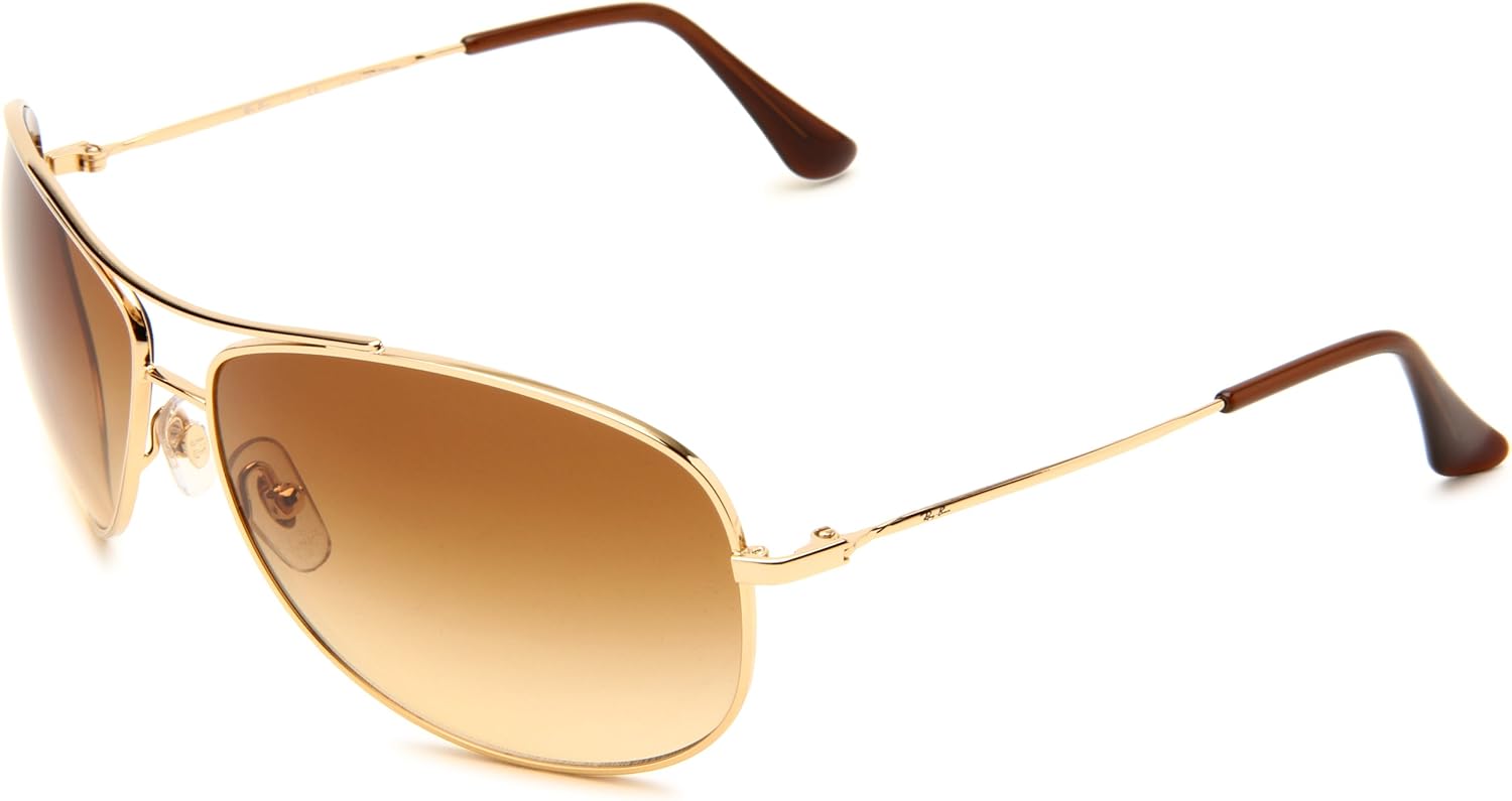 Ray Ban Rb3293 Gold Frame/Light Brown Gradient Lens Metal Sunglasses