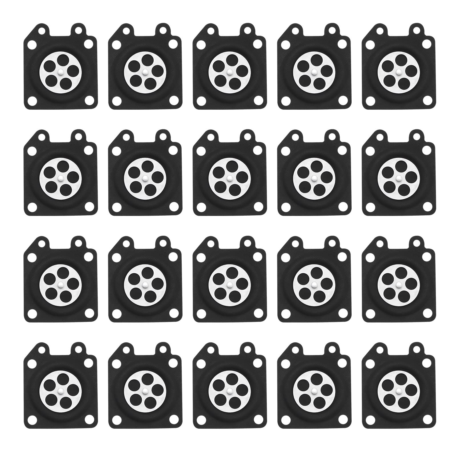 EMSea 20PCS Carburetor Gasket Diaphragm 95-526-8 95-526-9 95-526 Compatible with Walbro WTA WY WA WT Series Carburetor Engines Parts