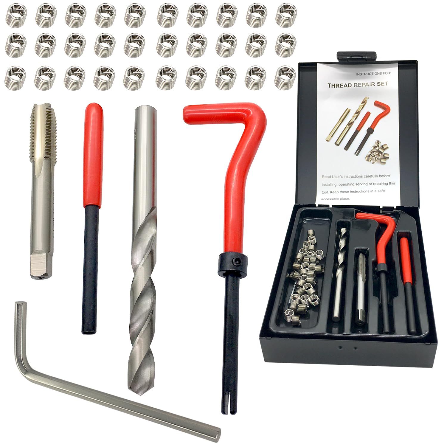 ANPTGHT M6x1.0 Thread Repair Kit, Helicoil Thread