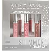 Runway Rogue Try Me x 3 Mini Long Wear Limited Edition Liquid Lipstick Set, Rodeo Trio (‘Soft Box’, ‘Jet Set’, ‘Couture’)