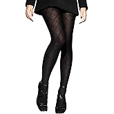 sofsy 10-Year Hosiery Craftsmanship - Italian Premium Patterned Tights for Women | Silk Soft Lace High-Waist Pantyhose