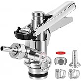 U Type Keg Coupler, U Type Beer Coupler Beer Tap Dispenser U Tap for Keg | 304 Stainless Steel Probe, Sankey U-System Keg Coupler for European Type Keg Valve, 5/16" I.D Beer Gas Line with Hose Clamps