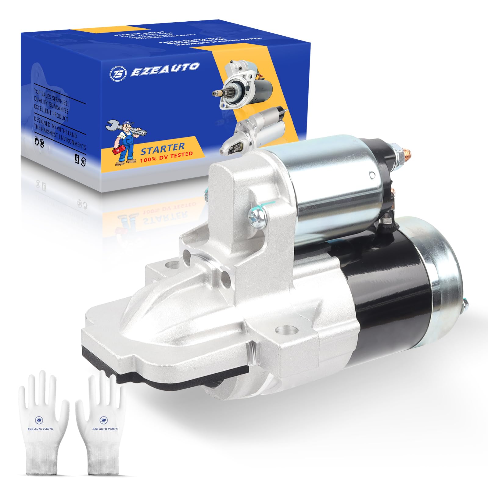 Photo 1 of Ezexpreze Starter Motor Compatible with Ford Explorer 13-15, Escape 13-17, Fusion 12-16, Focus 11-16, Edge 13-18, Taurus 13-16 & Lincoln MKZ 13-16, MKC 15-16, MKT, 2.0L 2.3L 2.5L, 12V 1.4KW 11T CW