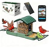 Dual-Lens Smart Bird Feeder with Camera & Bird Bath 2-in-1 Combo, 2K HD Video Real-Time View & Motion Playback, Waterproof, Solar Powered, AI Recognition, Auto Capture, Ideal Gift & Backyard Decor