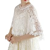 Lifup Girls Lace Flower Girl Bolero Shrugs Shawl Wrap Kids Spring Summer Dress Cover Up