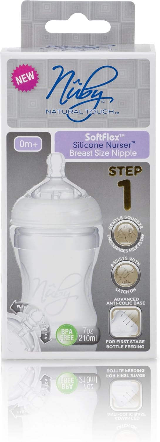 Nuby Natural Touch 150ml SoftFlex Natural Nurser Feeding Bottle, 67016, 1 count (Pack of 1) - Image 5
