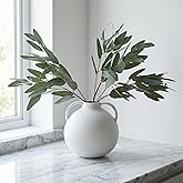 ANNIE&PANDA 3 Pack Faux Artificial Eucalyptus Stems with Faux Seeds 31'' Tall Fake Plants Leaves Olive Tree Branches Faux Greenery Stems for Bridal Wedding Bouquet Vase Table Centerpiece Decor