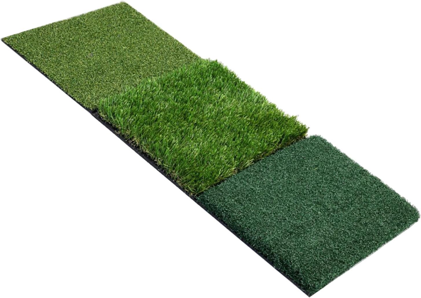 HMX 3-in-1 All Purpose Golf Practice Mat Tri-Turf-Includes Swing Hitting Mat/Putting Mat-35.43X15.75 inch
