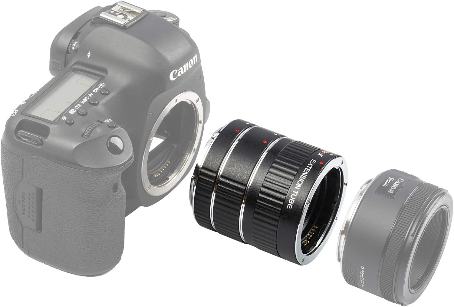 VILTROX DG-C Auto Focus AF Macro Lens Extension Tube Ring Adapter for Canon EF/EF-S lens to 7D 6D Mark II 5D Mark IV 60D 70D 80D 77D 750D 800D 760D 1500D 4000D 2000D DSLR Camera - Image 5