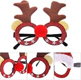 VEYLIN 6 Pc Christmas Glitter Party Glasses Fancy Dress Costume Decor Kids view 4