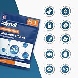 Zipvit Vitamin B12 1100mcg High Strength 360 Tablets Vegan Methylcobalamin view 7