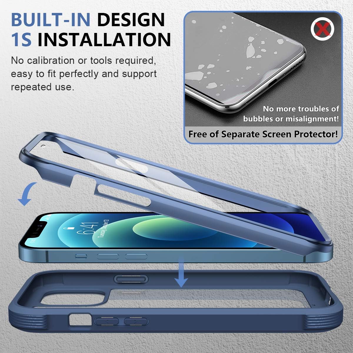 Miracase Compatible with iPhone 12/12 Pro Case 6.1 inch - Image 5