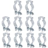 Mewutal 10pcs Conduit Hangers with Bolt 1" Conduit Clamps Conduit Clips | Zinc Plated Steel, Conduit Brackets, for Rigid and EMT Conduit Mounting