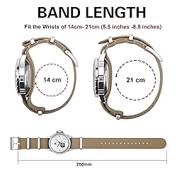 BISONSTRAP Nylon Watch Bands for Men, One-Piece