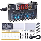 BANRIA DIY Binary to Decimal Conversion Soldering Practice Kit | Binary Conversion Soldering Project with LED Light &amp; Digital Display, DIY Electronic Kits for Beginners, Adults, Programmers