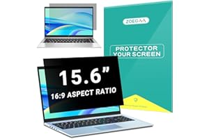 ZOEGAA Laptop Privacy Screen 15.6,Removable 16:9 Aspect Ratio Laptop Privacy Screen for 15.6 inch,Anti Blue Light Computer Monitor Privacy Shield Compatible with 15.6 Privacy Screen Laptop