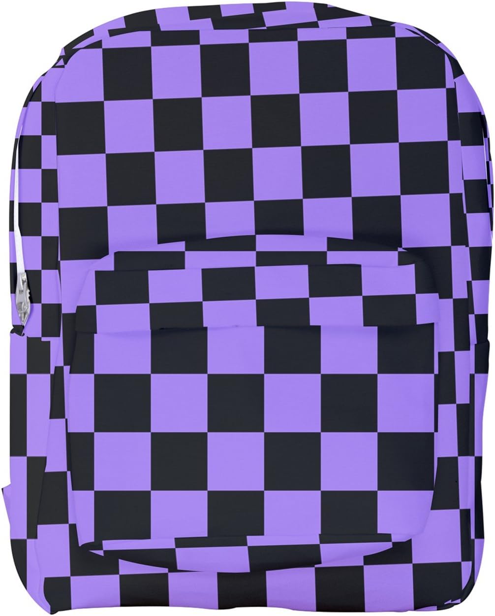 Black Checkered Backpack