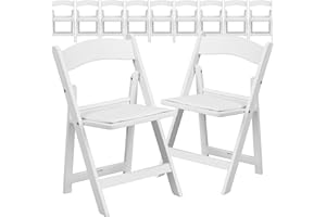 Flash Furniture Hercules Series Kids Padded Folding Chairs for Children, Children's Event Seats with 264-lb. Static Weight Capacity, Set of 11, White