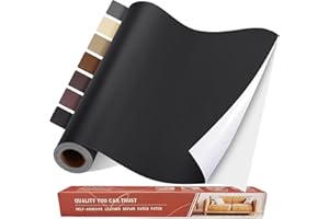 YIKDA Self Adhesive Leather Repair Patch Kit, 31.5 in x 16 in Large Vinyl Leather Repair Tape for Furniture, Car Seat, Couch, Sofa, Chair Black