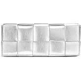 CHUNLI Woven Clutch Purses for Women - Sleek Shoulder Handbag for Evening, Formal Events, Wedding, Party, Special Occasions