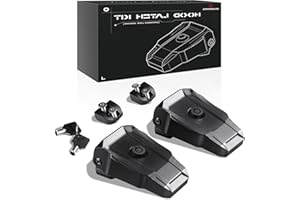 Seven Sparta Hood Latches with Lock Aluminum Locking Hood Catch Compatible with Jeep Wrangler JK/JKU 2007-2017, JL/JLU 2018-2