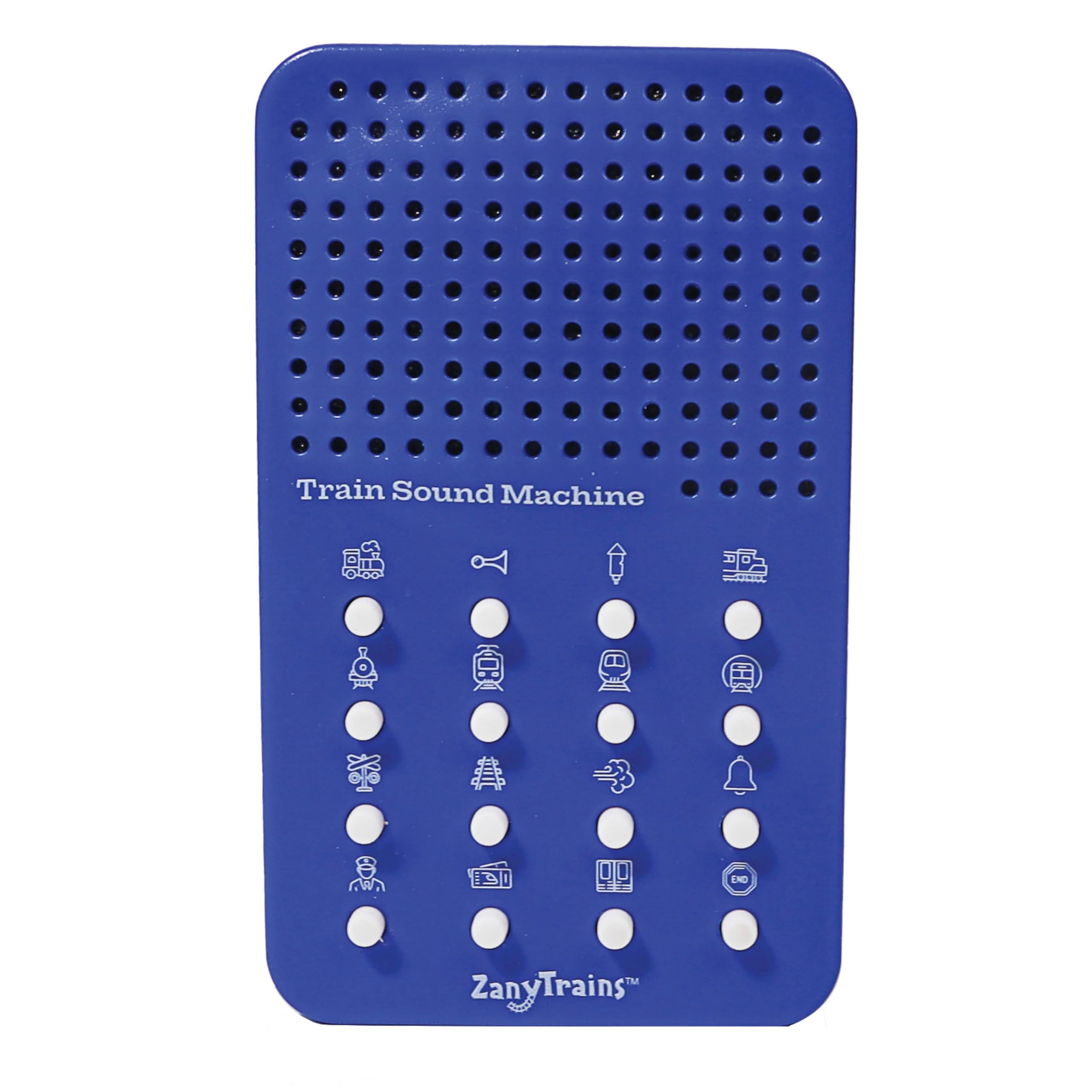 Train Noisemaker with 16 Sounds, Train Whistles, Horns, Conductor and Engine Noises, Portable Electronic Sound Maker Train Themed Sound Board For Kids With 16 Effects, Birthday Noise Maker Toy Gift