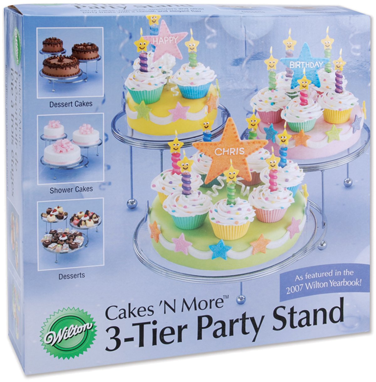 Wilton 307859 3Tier Cakes and Cupcake Stand eBay