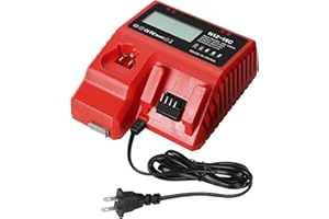 YONGERTOOL 18V Rapid Battery Charger 48-59-1812 with LCD Display USB Port Compatible with Milwaukee m18 Battery 48-11-2420 48-11-1815 48-11-1840 48-11-1841 48-11-1850
