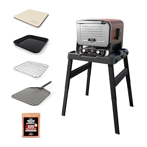 Ninja OO101 Woodfire 8in1 Outdoor Oven, Pizza Oven, 700°F, BBQ Smoker