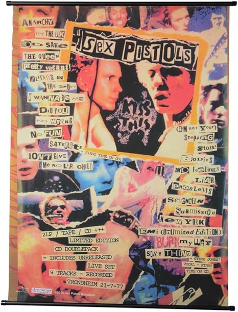 Amazon Co Jp Sex Pistols セックスピストルズ デビュー45周年記念 Johnny Sid Collage タペストリー 公式 オフィシャル ホーム キッチン