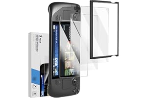 Steam Deck & Steam Deck OLED Screen Protector [3-Pack] - 9H Tempered Glass with Anti-Fingerprint & Easy Installation Kit (9H)