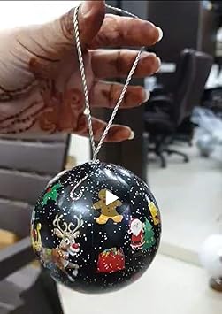 Cosmic Globe Exports-2 inch Christmas Balls;Christmas Decorations;Christmas Tree Decorations;Christmas Decorations for Home (Pack of 4)