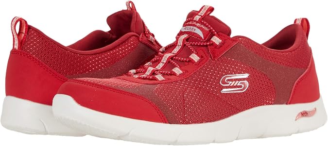 arch fit skechers red