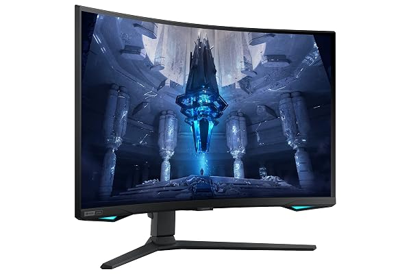 SAMSUNG 32″ ODYSSEY NEO G7 4K UHD 165HZ 1MS G-SYNC 1000R CURVED GAMING MONITOR, QUANTUM HDR2000, AMD FREESYNC PREMIUM PRO, ULTRAWIDE GAME VIEW, DISPLAYPORT, HDMI, HEIGHT ADJUSTABLE STAND, BLACK