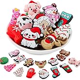 Lovyomi 15Pcs Silicone Focal Beads for Pens, Character Silicone Beads for Keychain Making, Lanyard Making DIY Handicraft(Christmas)