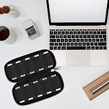 Tinsellns Black USB Flash Drive Storage Case 10 Slots Portable Waterproof view 7
