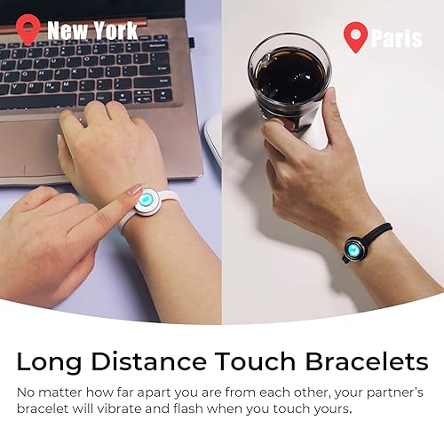 TOTWOO Long Distance Touch Bracelets for Couples-Candy Collection, Vibration  & Light up for Love -Pair of Couples Bracelets |Unique Long Distance  Relationship Gifts for Girlfriend in Kenya | Whizz Bracelets