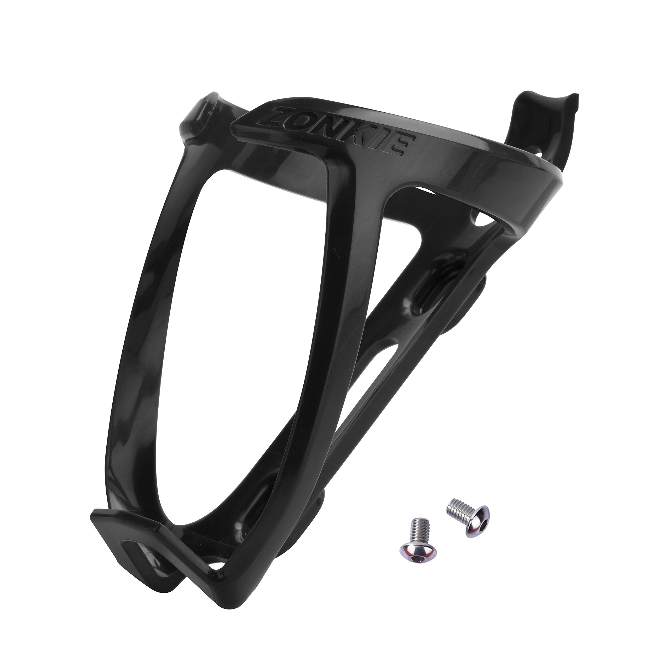 zonkie Bicycle Bottle Cages, Plastic Bike Bottle Holder, Road, Mountain Bicycle Bottle Cages (Black)