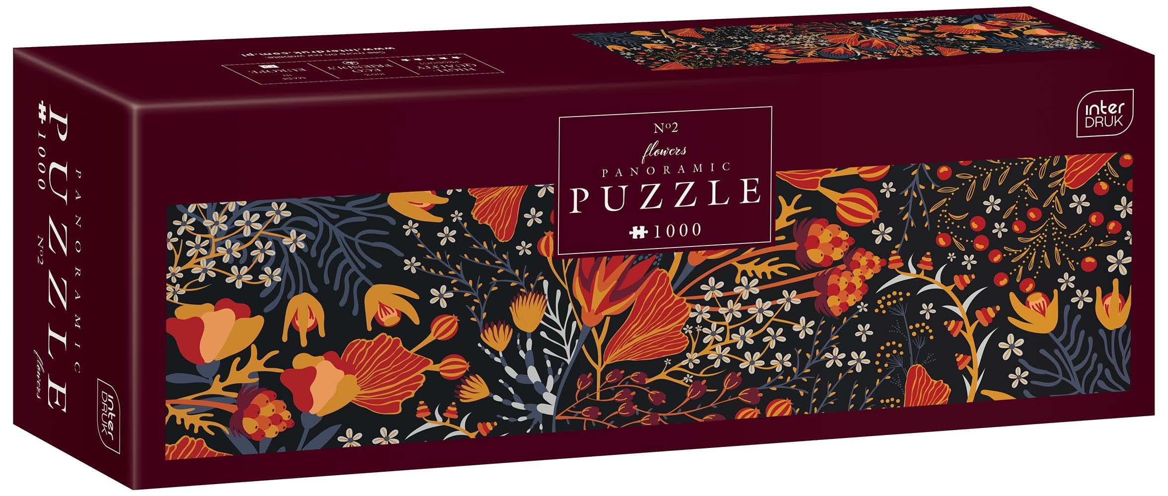 Flowers no. 2-1000 Pieces Panorama Jigsaw Puzzle for Adults