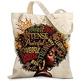Ialtsidws Aesthetic Canvas Tote Bag for Women - with Magnetic Snap Closure & Zipper Inner Pocket Reusable Totes Bag